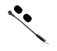 APGLSXY Microfono di ricambio per cuffie H2002d incorporati in schiuma antivento 3,5 mm spine chiare Voice cattura alloggiamento in metallo