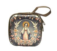 APGLSXY Sacchetti per rosario cattolico portamonete porta perline borsa con cerniere scatola di immagazzinaggio gioielli religiosi per collana sacchetto di preghiera
