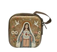APGLSXY Sacchetti per rosario cattolico portamonete porta perline borsa con cerniere scatola di immagazzinaggio gioielli religiosi per collana sacchetto di preghiera