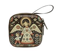 APGLSXY Sacchetti per rosario cattolico portamonete porta perline borsa con cerniere scatola di immagazzinaggio gioielli religiosi per collana sacchetto di preghiera
