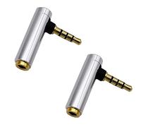 APGLSXY Suono placcato in oro da 3,5 mm con gomito a 90 gradi per un collegamento flessibile in spazi ristretti e segnali di trasferimento connettori placcati oro