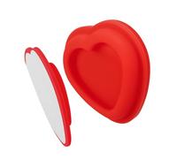 APGLSXY Supporto per telecomando adesivo da parete, in ABS a forma di cuore, organizer per casa, scrivania, comodino, montaggio a parete, gancio magnetico per controllo del clima