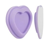 APGLSXY Supporto per telecomando adesivo da parete, in ABS a forma di cuore, organizer per casa, scrivania, comodino, montaggio a parete, gancio magnetico per controllo del clima