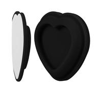APGLSXY Supporto per telecomando adesivo da parete, in ABS a forma di cuore, organizer per casa, scrivania, comodino, montaggio a parete, gancio magnetico per controllo del clima