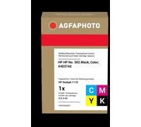 APHP302SET 4250164916235 compatibile con HP 302 Agfa Photo Multipack nero / dif