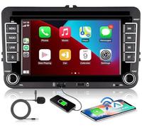 Aphrfamma VW Auto radio of Golf 5 6 Doppio Din compatibile con CarPlay wireless/Android Auto per VW Polo Passat Caddy EOS T5 Touran con 7 Pollici IPS Mirror Link Bluetooth/FM/AM/USB/EQ/SWC
