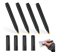 Aphrordity 4 penne per il controllo dei soldi, rilevatore di denaro contraffatto, penna per banconote false, tester per banconote false