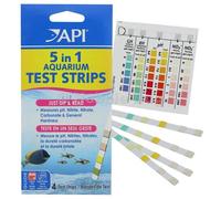 API 5 In 1 Acquario Acqua Dolce E Salata pH NO2 NO3 KH GH 25 Strisce Di Test