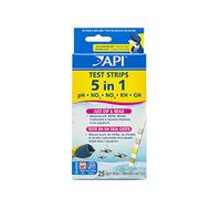 API 5-in-1 Strisce di Prova d'Acqua Dolce e salata Acquario Strisce reattive 25-Count Scatola