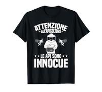 Api Attenzione All'apicoltore Le Api Sono Innocue Apicoltura Maglietta