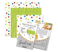 Api Cling Fresco Naturale Cibo Wrap 100% Cotone Organico 3 Misura Confezione No