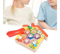 Api in legno Giocattoli Clip Piccole api Giocattolo Alveare Gioco per