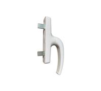 API - Maniglia cremonese per interno ante finestre infissi in alluminio (Argento) (Bianco)