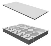 API Test Kit Holder with Syringe Storage for Aquarium Water Testing