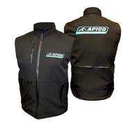 Apico Factory Racing Gilet Softshell Antivento Medium Youth Nero MX Enduro