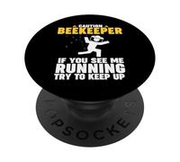 Apicoltore ATTENZIONE se mi vedi correre PopSockets PopGrip Adesivo