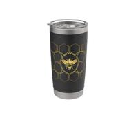 Apicoltura Amore Honeycomb Miele Api Bicchiere termico in acciaio inox doppia parete