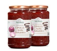 Apicoltura Casentinese, Composta di Cipolle e Aceto Balsamico, Linea Gourmet, 2 Vasetti da 600 g