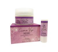 Apicoltura Castel Belfort - Pack Labbra e Viso, anti-age, effetto botox-like, veleno d' api, miele, crema viso, stick labbra 60ml