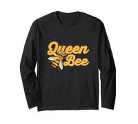 Apicoltura Fun Queen Bee Apicoltore Maglia a Manica