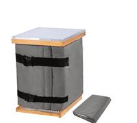 Apicoltura Inverno Sopravvivenza Isolato Coperta Termica Copertura Antivento Design 600D Resistente agli strappi Tessuto Pioggia Neve Difesa Riflettente Foglio di Alluminio Apicoltura