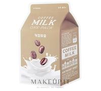 A'pieu Latte Una confezione 1 pz Caffè - Maschera viso in tessuto