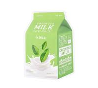 A'PIEU Maschera in tessuto al latte Milk one pack 21g TÈ VERDE
