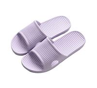 APIKA Pantofole Antiscivolo per Donna E Uomo Uso Interno Uso Esterno Suola in Schiuma Morbida di Sandalo da Bagno Scarpe da Piscina Casa Home Slide(Viola Chiaro,40/41 EU)