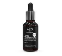 Apis Acido ascorbico 40% - 30 ml - nuova formula: siero concentrato alla vitamina C, schiarente, idratante, anti-aging - per tutti i tipi di pelle