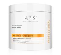 APIS Adeno-C Flash Glow - Maschera alghe, sbiancante per il viso, 200 g, con vitamina C, adenosina e molecola prebiotica, idratante, levigante, lucentezza sana ed effetto SPA a casa