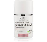 Apis Natural Cosmetics Rosacea-Stop crema notte lenitiva per pelli sensibili con tendenza all'arrossamento 50 ml