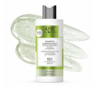 Apis NATURAL SOLUTION Shampoo rinforzante - 300 ml - con Baicapil 3%, Keracyn e caffeina, contro la caduta dei capelli per donne e uomini