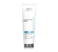 Apis OXY O2 Scrub con effetto microdermoabrasione - 100 ml - Peeling cremoso con particelle vulcaniche e papaina, detox con Sepitonic M3, Q10, ginseng e olio di mandorle, per pelle stanca e spenta