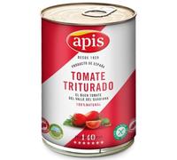 Apis Pomodoro Triturato, Tomate Triturado, Prodotto di Spagna, 100% Naturale, 400g, Confezione da 3