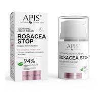 Apis Natural Cosmetics Rosacea-Stop crema notte lenitiva per pelli sensibili con tendenza all'arrossamento 50 ml