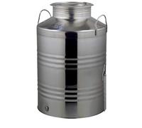 Apistore Contenitore fustino per olio in inox con tappo a vite 75 L