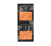 Apivita Express Beauty - Apricot Scrub Maschera Viso Esfoliante Delicato, 2 x8ml