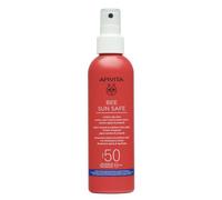 Apivita Bee Sun Safe Hydra Fresh Spray Solare Viso e Corpo SPF 50 200ml - Lozione Solare Spray Con Propoli, Alghe Marine e Acido Ialuronico - Protezione Uv - Resistente All'Acqua, Sabbia e Sudore