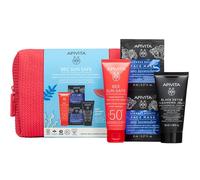 Apivita Bee Sun Safe - Pochette solare viso per le pelli sensibili con SPF 50+, 4 pezzi