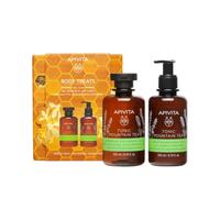 Apivita - Body Treats Cofanetto Gel Doccia e Latte Corpo Confezione 2 Pezzi