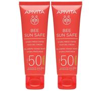 APIVITA Crema Bee Sun Safe Gel Viso Colorata Hydra Fresh SPF50 2x50 ml