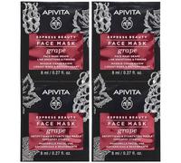 APIVITA EXPRESS BEAUTY Face Mask Grape Set da 2 2x16 ml Maschera viso