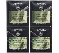 APIVITA EXPRESS BEAUTY Maschera Viso con Argilla Verde 2x16 ml Mascher