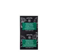 Apivita Express Beauty Eye Mask Gingko Biloba maschera per gli occhi contro gonfiori e occhiaie 2 x 2 ml