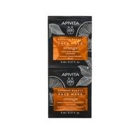 Maschera viso per luminosità con estratto di arancia Express Beauty, 2 x 8 ml, Apivita