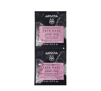 Apivita Express Beauty Pink Clay maschera detergente per il viso 2x8 ml