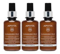 APIVITA Face Cleansing Latte Detergente 3in1 - Viso & Occhi 3x200 ml