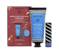 Apivita Hypericum Crema mani 50ml+ Lip Balm 4.4g Set 2 Pieces