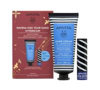 Apivita Hypericum Crema Per Le Mani 50ml+ Balsamo Labbra 4,4g Set 2 Pezzi