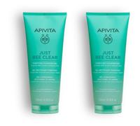 Apivita Just Bee Clear Gel Detergente Purificante Viso 2x200 ml